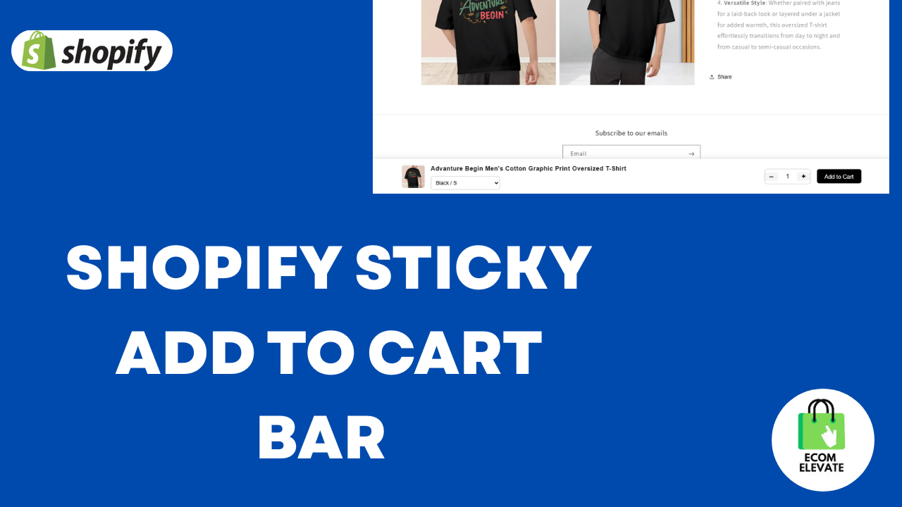 How to Create a Sticky Add to Cart Bar in Shopify